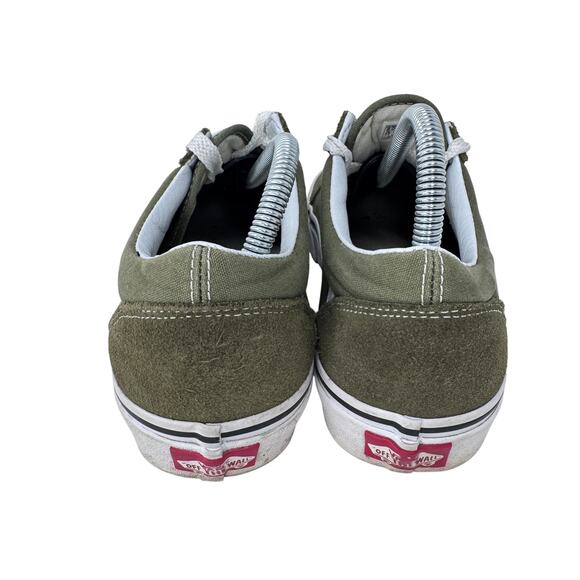 Vans Off The Walls Old School Low Top Sneaker Shoes Men\'s 8 Green Lace Up 721356 main image 7